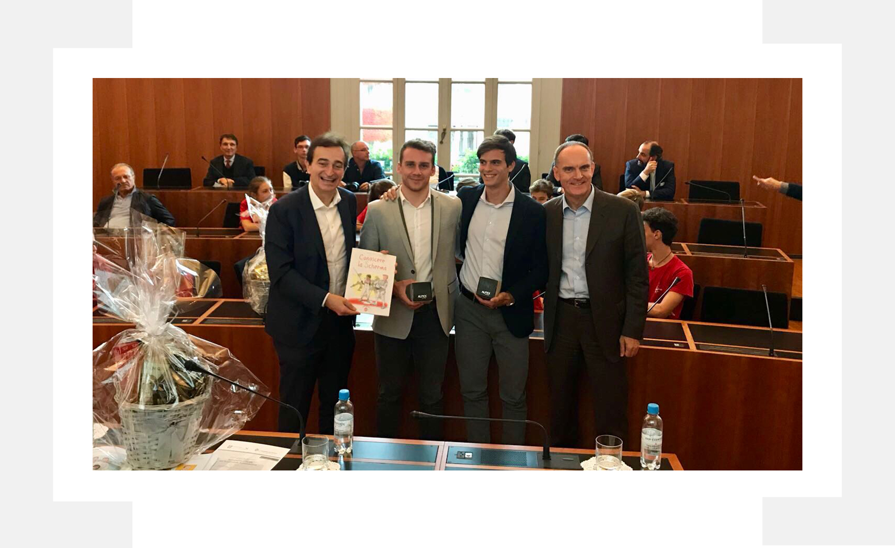 Città di Lugano - Premiazione Michele Niggeler ed Elia Dagani